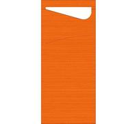 Duni Sacchetto® Tissue Sun - Lote de 500 bolsas para servilletas o cubiertos (naranja), color naranja