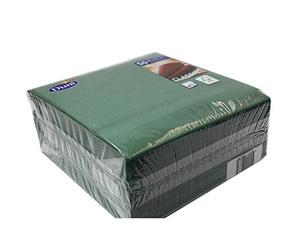 Duni Servilletas Clásico, 400 x 400 mm, 4pliegues, verde oscuro