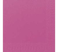 Duni servilletas de cóctel 3lagig Zell Toalla de Color Fucsia, 24 x 24 cm, 250 Unidades