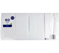 Duni Servilletas de papel blanco de 40 cm, 2 capas, 8 pliegues, paquete de 300