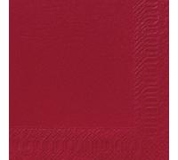 Duni Servilletas de papel de 3 capas, color burdeos, 33 x 33 cm, 50 unidades