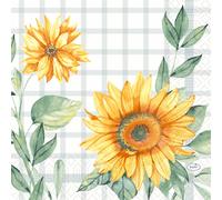 Duni Servilletas Girasol Día 33x33cm 3 Capas 250 Unidades
