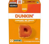 Dunkin' Caramel Me Crazy Flavored Coffee, 88 Keurig K-Cup Pods
