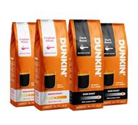 Dunkin' Donuts Café Molido - 4 x 250 g (Dark Roast y Original Blend), 100% Arábica - Café Premium Tostado - Producido en Italia - Pack Ahorro de 1 kg