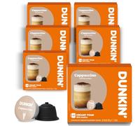 Dunkin' Donuts Cappuccino 60 Cápsulas de café | Compatibles máquinas Dolce Gusto | Cappuccino instantáneo | Cremoso, suave y equilibrado | Sabor auténtico DUNKIN de Italia