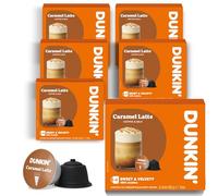 Dunkin' Donuts Caramel Latte 60 Cápsulas de café | Compatibles máquinas Dolce Gusto | Latte instantáneo de caramelo | Cremoso, dulce y aromático | Fabricado en Italia