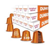 Dunkin' Donuts Original Blend - 120 Cápsulas de Café | Compatible con Nespresso Original Line | 100% Arabica | Asado Mediano, Cuerpo y Equilibrado | Clásico Diario