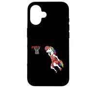 Dunking Unicorn - Baloncesto Carcasa para iPhone 16