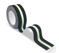 Dunkwckore Cintaadhesiva Antideslizante, 10m × 5cm Cinta Antideslizante Escaleras de Resplandor en la Oscuridad, Glow in The Dark Tape Autoadhesiva para Interiores y Exteriores