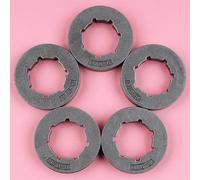 DUNLAP 5 unids/lote 3/8 paso 8 dientes ID 22mm llanta de piñón estriado estándar apto for motosierra Stihl 30 31 32 38 40 41 44 MS361 MS440 MS460 MS660