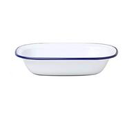 Dunlevy Bandeja esmaltada para asar, bandeja esmaltada, bandeja para servir asador (plato para tartas, 22 cm)