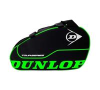 Dunlop 10316684 DAC PDL Dunlop Tour Intro Paletero, Tamaño mediano con 2 compartimentos, Material 100% Poliéster, Negro y Verde