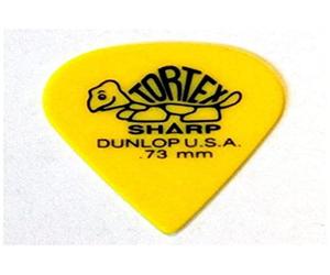 Dunlop 412 Púas TORTEX SHARP Big Pack amarillas 0.73 mm