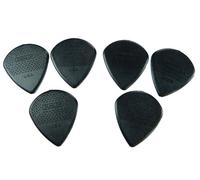 Dunlop 471R3S Max Grip Jazz III Stiffo Púas para guitarra de nailon - Negro - Pack de 6
