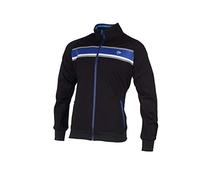 Dunlop 72225 Performance Line Hombre - Chaqueta de Calentamiento, Gris Oscuro/Azul Cobalto, S