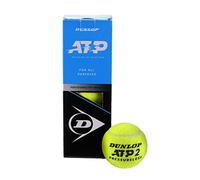 DUNLOP ATP - Pelotas de Tenis sin presión para Principiantes y Jugadores de Ocio, Caja de 3 Pelotas