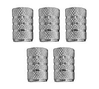 Dunlop Automotive Set DE 5 Tapones para Rueda Coche Plata