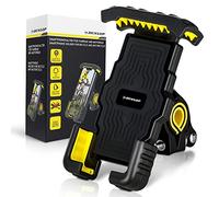Dunlop Automotive Soporte para teléfono móvil para bicicleta, soporte universal seguro para iPhone 13 Pro Max Mini 12 Smartphone de 4, 7 - 6, 8 pulgadas - 360 grados anti golpes + arañazos