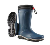 DUNLOP Blizzard Fur Lining - Botas de invierno unisex de PVC - Impermeables, aisladas y cálidas, ideales para invierno, lluvia y nieva - Azul/Negro - Tallas 36-48