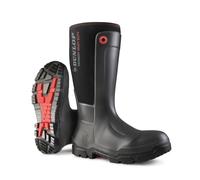 Dunlop botas de goma Snugboot Heavy Duty hombre mujer impermeables ligeras y duraderas con puntera de seguridad composite antracita 37-48 EU
