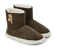 Dunlop Botas para hombre, con suela de goma, de espuma viscoelástica, interior de borreguillo sintético, ideales como regalo, se pueden usar en interiores o exteriores, color Verde, talla 42 EU