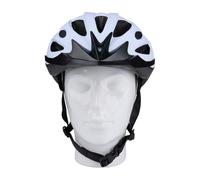 Dunlop Casco de Bicicleta de 55 a 58 cm de diámetro, Casco de Bicicleta para Hombre y Mujer, Ligero, con ventilación y Correa para la Barbilla, Color Blanco