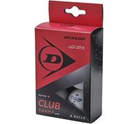 DUNLOP Club Champ 6 - Pelota de Tenis de Mesa Unisex para Adultos, Color Blanco, Talla única