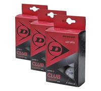 DUNLOP Club Champ 6 - Pelota de Tenis de Mesa Unisex para Adultos, Color Blanco, Talla única (Paquete de 3)
