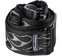 Jim Dunlop Correa de guitarra Jacquard Flameado Gris