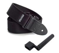 Dunlop D38-09BK - Correa ajustable para guitarra (extralarga y manivela keepdrum