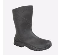 Dunlop Dee Hombre Media Caña Exterior Protección Botas de Agua Negro