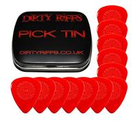 Dunlop Delrin Prime Grip - Púas para guitarra (1,14 mm, 12 unidades), color rojo