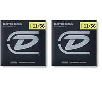 Dunlop den1156 - Juego de cuerdas guitarra eléctrica - Nickel Plated Steel 11 - 56 (Paquete de 2)
