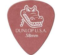 Dunlop DL P 0090 417p.58 Gator Grip Standard Players Pick (12 unidades), color rojo