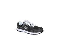 DUNLOP Zapato de Seguridad S3 Flying Arrow Charcoal, Piel de Ante y Mesh, Puntera Composite - DL0201040
