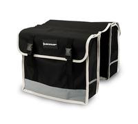 Dunlop - Double Pannier - Bolsa lateral impermeable con rayas fluorescentes - 26L y 36 x 30 x 12 cm - Negro