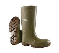 DUNLOP FoodPro MultiGrip Safety Work Wellies, Green - 100% Impermeable - Talla 40