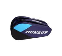 Dunlop FX Club 10 Racket Bag - Bolsa de Tenis para hasta 10 Raquetas, Morado/Negro/Cian