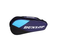 Dunlop FX Club 3 Racket Bag - Bolso de Tenis Morado/Negro/Cian para hasta 3 Raquetas