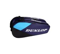 Dunlop FX Club 6 Racket Bag - Bolsa de Tenis para hasta 6 Raquetas, Morado/Negro/Cian