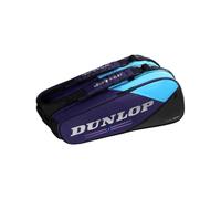 Dunlop FX Performance 12 Racket Bag - Bolsa de Tenis para hasta 12 Raquetas, Morado/Negro/Cian