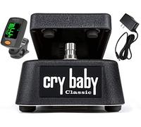 Dunlop GCB95F Cry Baby Classic Wah Pedal Bundle con fuente de alimentación y sintonizador