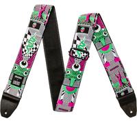 Jim Dunlop Correa para guitarra, ILOVEDUST Mnemonic Fuzz Strap, multicolor ILD14
