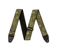 Jim Dunlop Correa para guitarra, Jacquard Serpentine Strap, amarillo y negro D6724