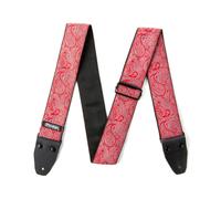 JIM DUNLOP Correa Guitarra Jacquard Paisley Rojo