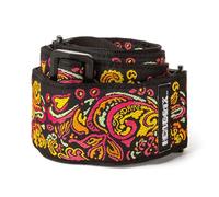 DUNLOP - JH18 - Correa de guitarra Hendrix Cosmic Love Drops, negra y amarilla