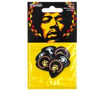 Jim Dunlop Púas Jimi Hendrix Duras Saco de 6 Aura