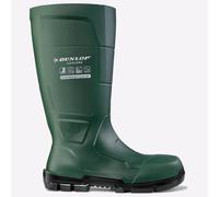 DUNLOP JobGUARD S5 - Botas de trabajo para hombre y mujer - Impermeables con puntera de acero, resistentes a productos químicos, altas y antideslizantes - Verdes - Tallas 37