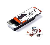 JIM DUNLOP Púas Frank Kozik, Caja en Metal de 6, Blanco, 0,73mm