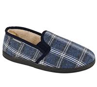 Dunlop Martyn - Pantuflas térmicas con forro polar cálido, color azul marino, Navy, 45 EU